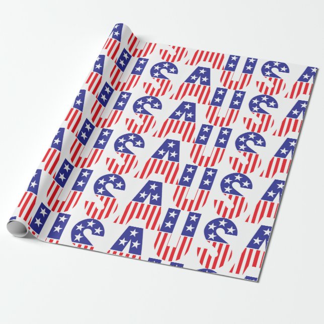 USA WRAPPING PAPER (Unrolled)