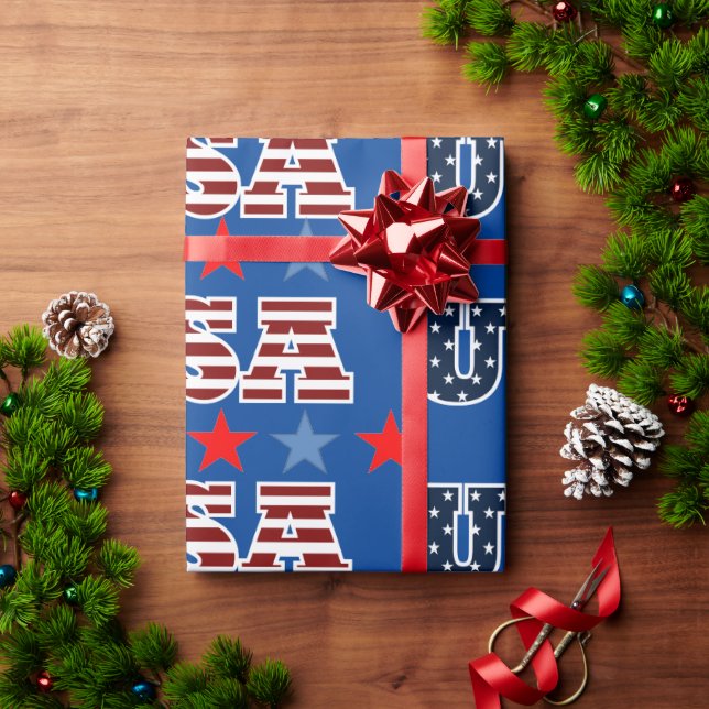 USA Wrapping Paper (Holiday Gift)