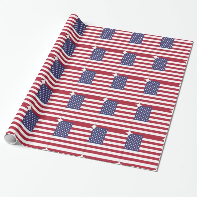 USA WRAPPING PAPER (Unrolled)