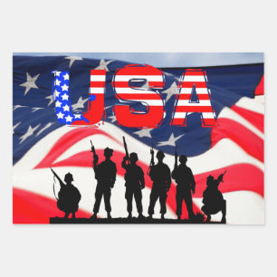 USA WRAPPING PAPER SHEET
