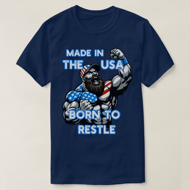 USA Wrestling 5 T-Shirt (Design Front)