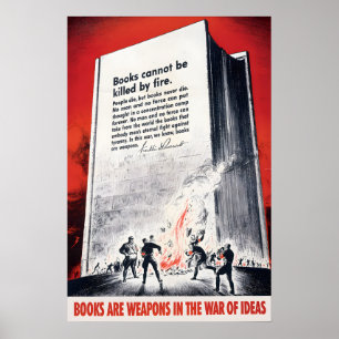 USA WWII Poster Books are weapons in the war of