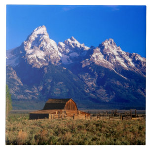 USA, Wyoming, Grand Teton National Park, Morning Ceramic Tile