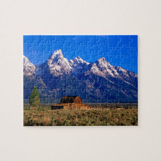 USA, Wyoming, Grand Teton National Park, Morning Jigsaw Puzzle (Horizontal)