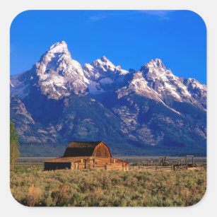 USA, Wyoming, Grand Teton National Park, Morning Square Sticker
