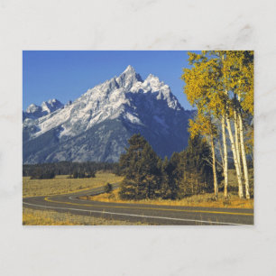 USA, Wyoming, Grand Teton NP. Teton Parkway Postcard