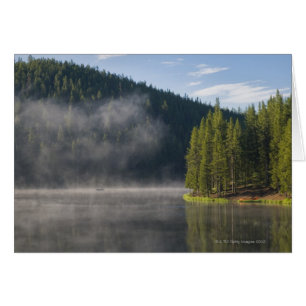USA, Wyoming, Misty lake