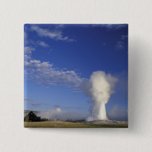 USA, Wyoming. Yellowstone National Park. Old 15 Cm Square Badge