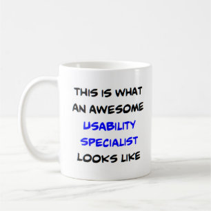 usability specialist, awesome coffee mug