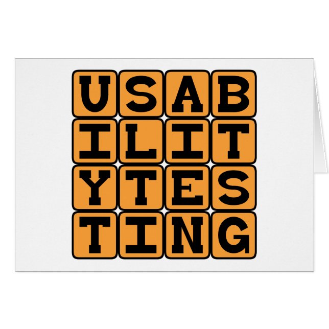 Usability Testing, Beta Stage Testing (Front Horizontal)