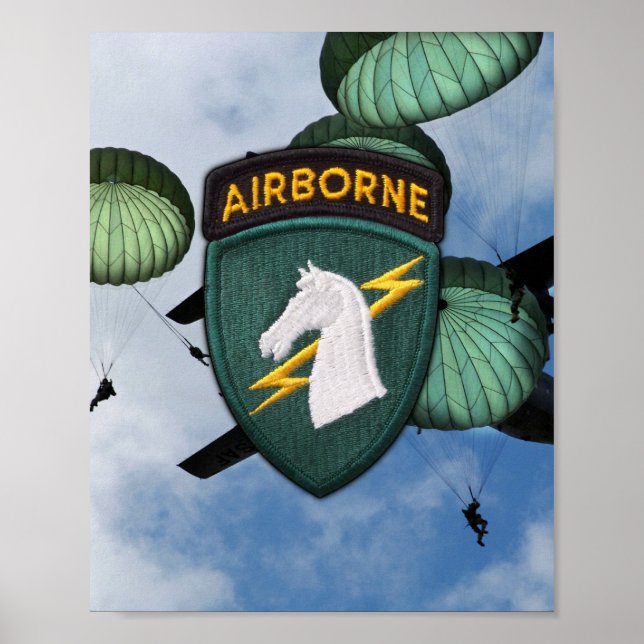 USACAPOC 1st Special Ops Patch Print (Front)