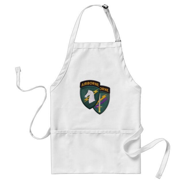USACAPOC 1st Special Ops patch vets bbq apron (Front)