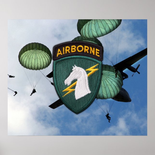 USACAPOC(A)  1st Special Ops Vets Patch Poster (Front)
