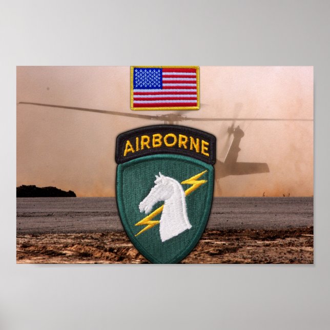 USACAPOC(A) 1st Special Ops Vets Patch Poster (Front)