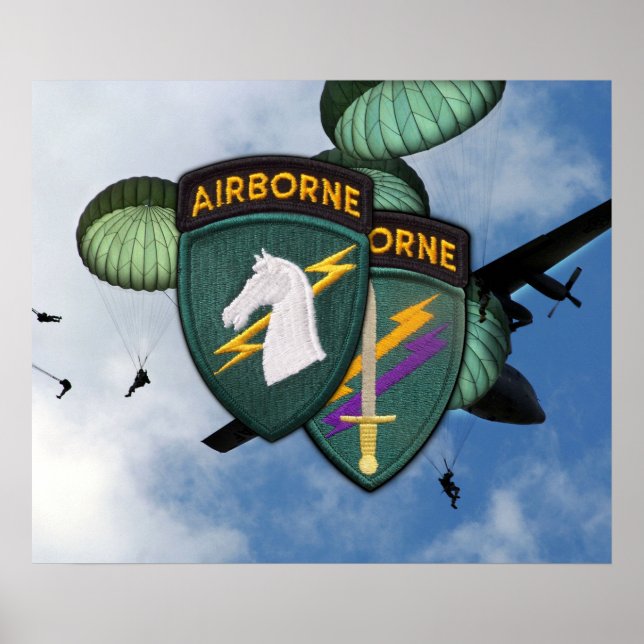 USACAPOC Special Ops Civil Affairs Patch Poster (Front)