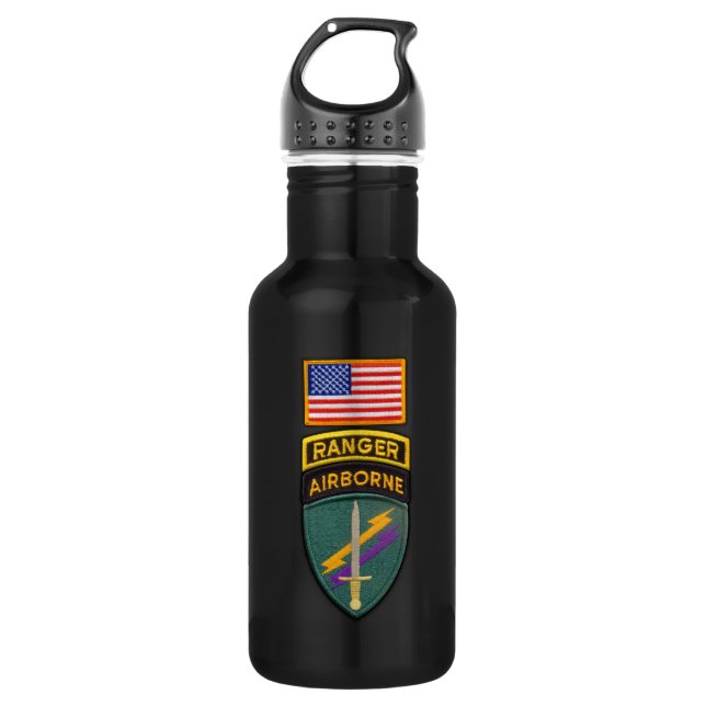 USACAPOC Special Ops Patch 532 Ml Water Bottle (Front)