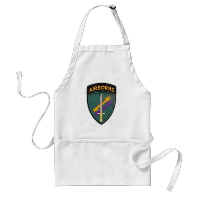 USACAPOC Special Ops patch vets bbq apron (Front)