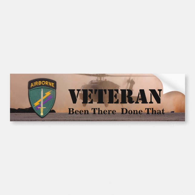 USACAPOC special ops veterans vets bumper sticker (Front)