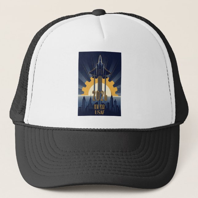 USAF Art Deco New Year Edition Trucker Hat (Front)