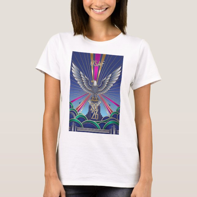 USAF Art Deco New Year T-Shirt (Front)