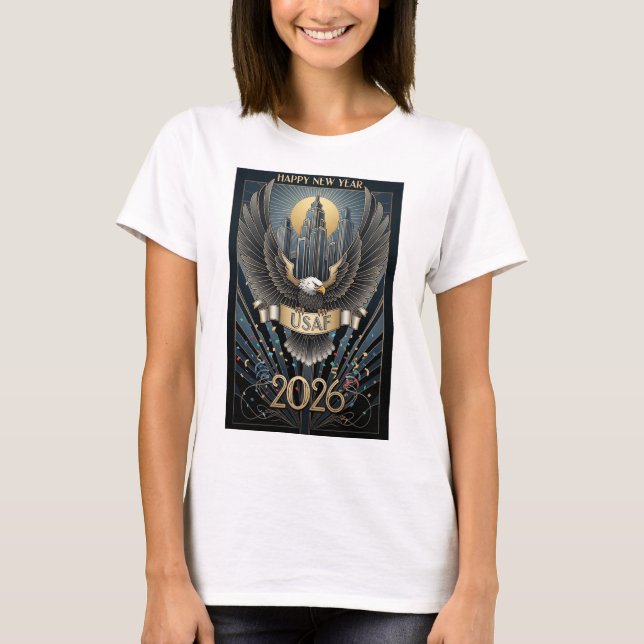 USAF Art Deco New Year T-Shirt (Front)
