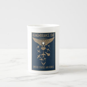 USAF Art Deco Remembrance Day Edition Bone China Mug