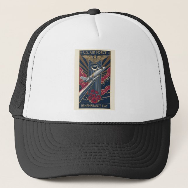 USAF Art Deco Remembrance Day Edition Trucker Hat (Front)