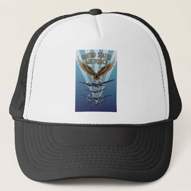 USAF Art Deco Trucker Hat (Front)