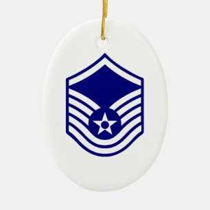 USAF E-7 MASTER SERGEANT CERAMIC TREE DECORATION