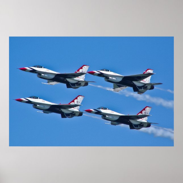 USAF Thunderbirds Diamond Side Poster (Front)