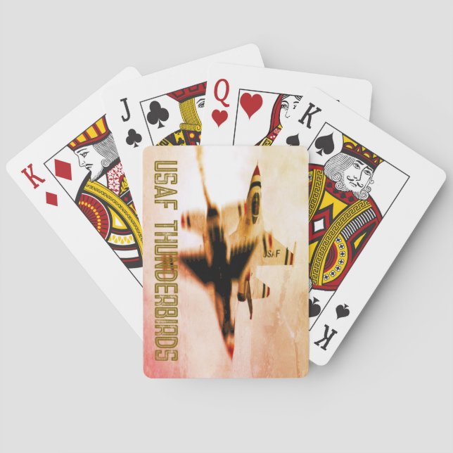 USAF THUNDERBIRDS F-16 PLAYING CARDS (Back)
