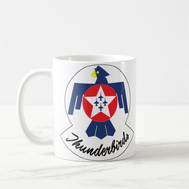 USAF Thunderbirds Logo Coffee Mug (Left)