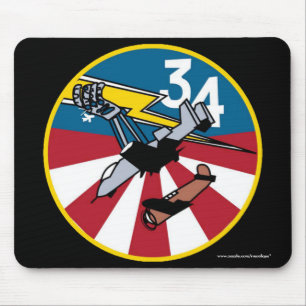 USAFA Cadet Squadon 34 "Loose Hawgs" Mouse Pad