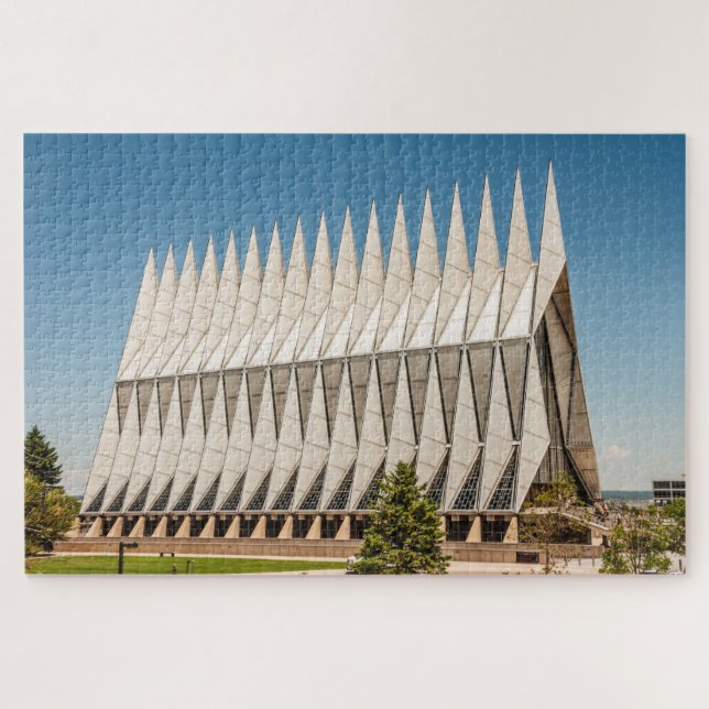USAFA Chapel, Air Force Academy - 1014 piece Jigsaw Puzzle (Horizontal)