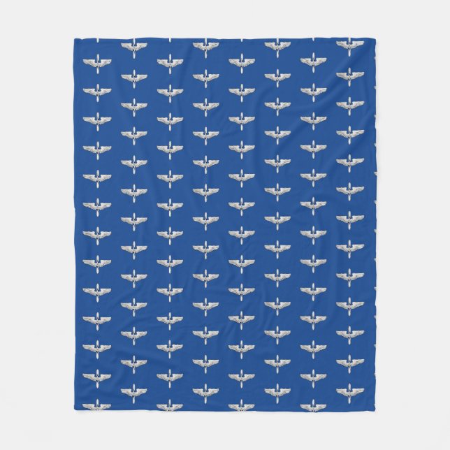 USAFA Recognition - Prop & Wings - Fleece Blanket (Front)