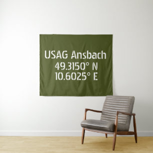 USAG Ansbach Latitude Longitude Tapestry