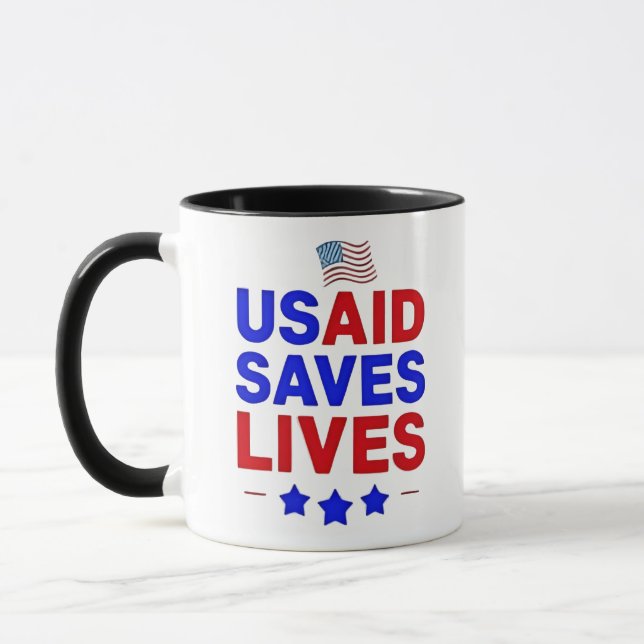 USAID Saves Lives US Agency International Developm Mug (Left)