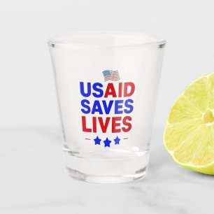 USAID Saves Lives US Agency International Developm Shot Glass