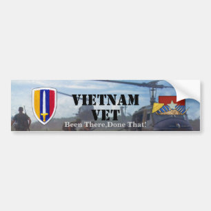 USARV Vietnam Nam War Patch Vets Bumper Sticker