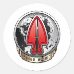 USASOC [New DUI] Classic Round Sticker