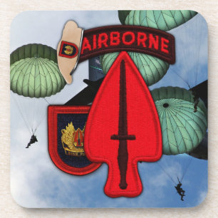 USASOC SOC Special Ops Fort Bragg Veterans Vets Coaster