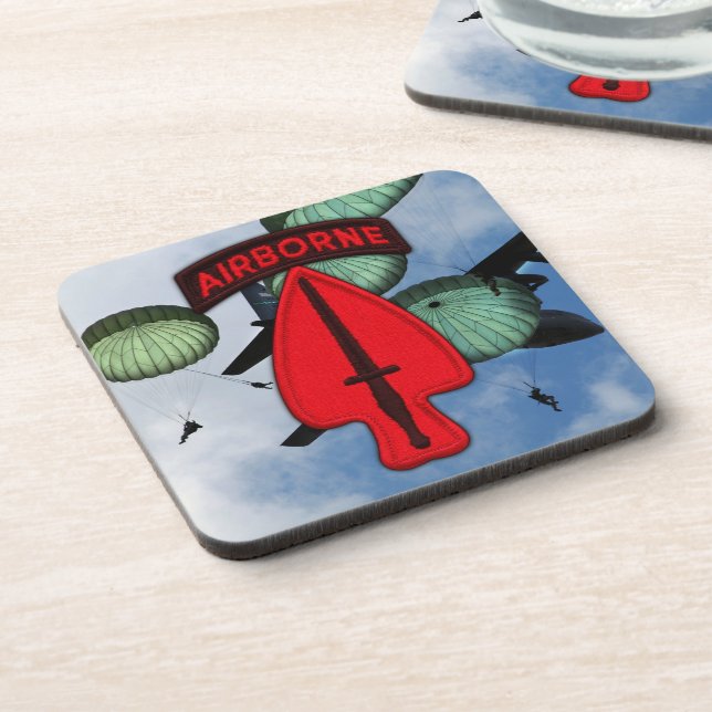 USASOC SOC Special Ops Fort Bragg Veterans Vets Coaster (Left Side)