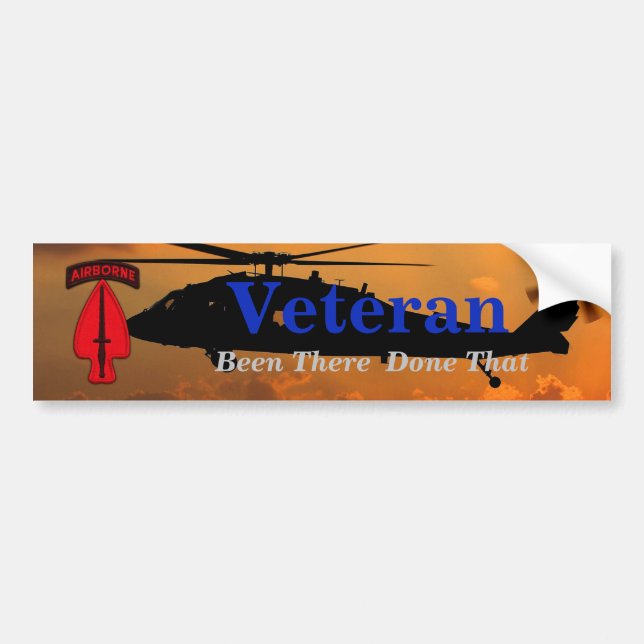 USASOC Special Ops Command veterans vets Bumper Sticker (Front)