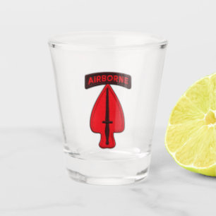 USASOC Special Ops Delta Force Veterans Vets Shot Glass