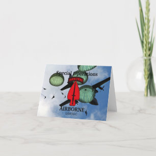USASOC Special Ops Patch Xmas Card