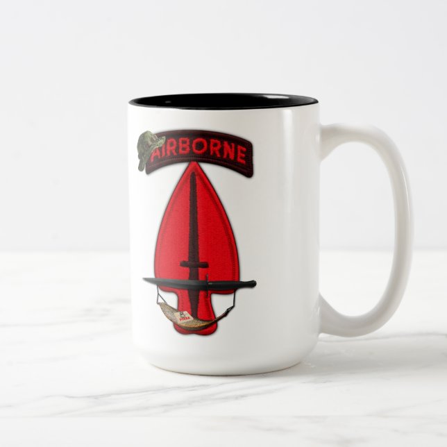 usasoc special ops sof operations command veterans Two-Tone coffee mug (Right)