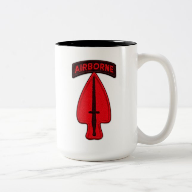 usasoc special ops sof operations command veterans Two-Tone coffee mug (Right)