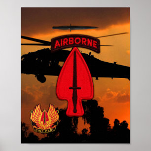 USASOC Special Ops veterans vets lrrps lrrp recon Poster