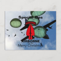 USASOC Special Ops Veterans Vets Patch postcards