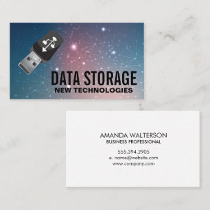 USB Drive   Tech Data Storage Business Card